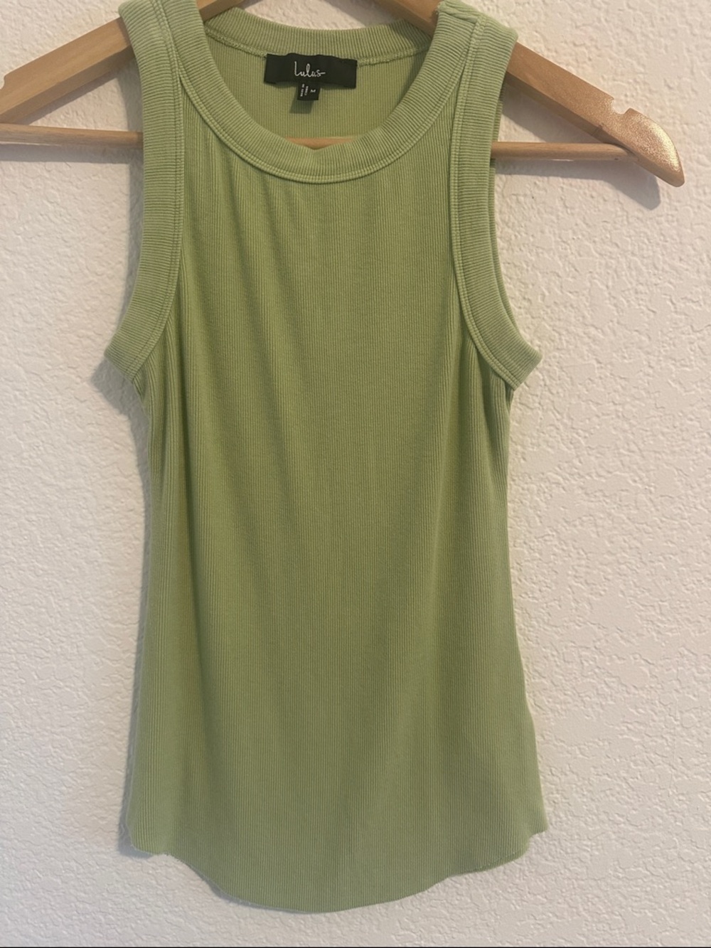 Lulus Daily Direction Light Green Ribbed Tank Top - Size M - Picture 5 of 9